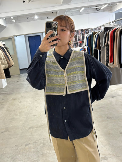 受付終了【予約⚡︎販売】ジャガードVネックベスト／#8642701／LE MÉLANGE／2026 AW #1