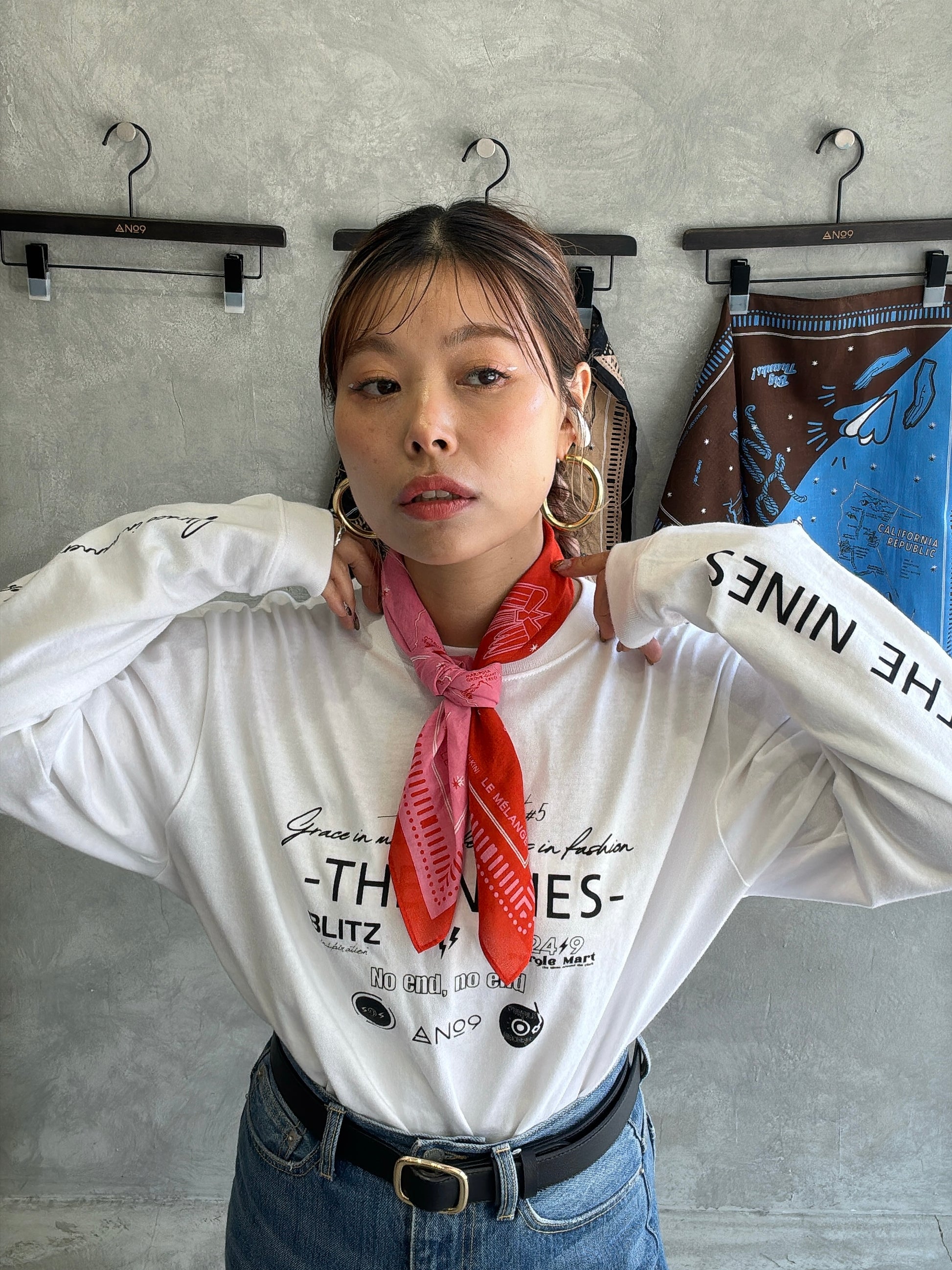 バイカラーバンダナ／8628001／LE MÉLANGE／2026 SS#2