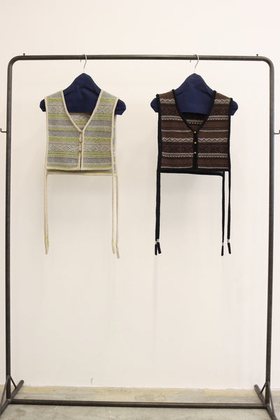 受付終了【予約⚡︎販売】ジャガードVネックベスト／#8642701／LE MÉLANGE／2026 AW #1