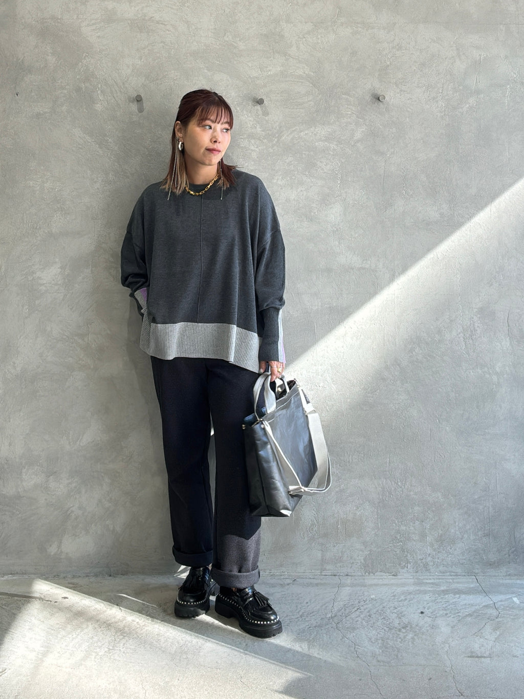 ウールタックパンツ／LE MÉLANGE