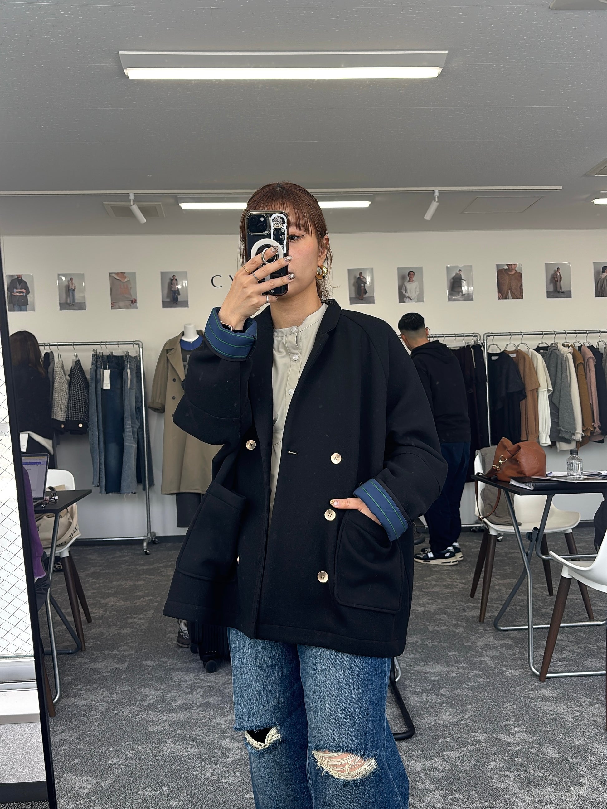 【予約⚡︎販売】マイクロフリースWジャケット／604513／CYAN tokyo／2026 AW#1