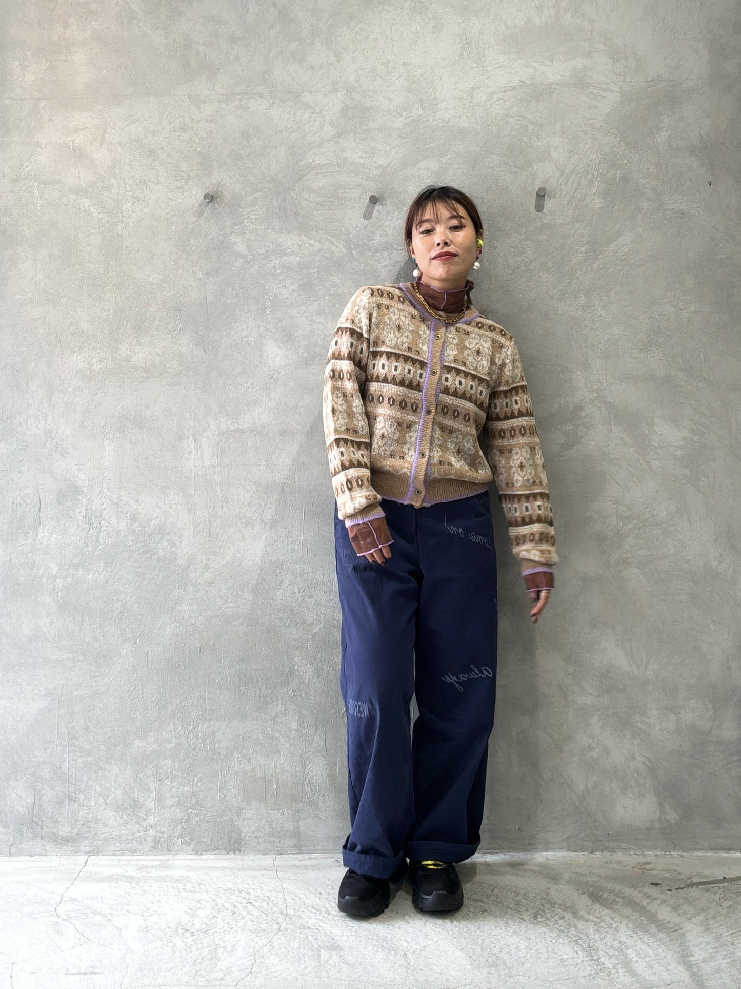 ジャガードカーディガン／LE MÉLANGE