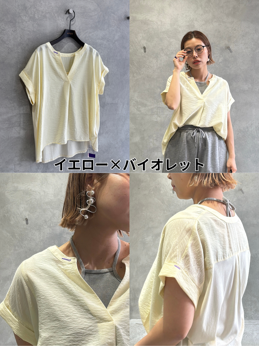 ミニエペ⚡︎シアースキッパー半袖カットソー／No.9-the Nines-