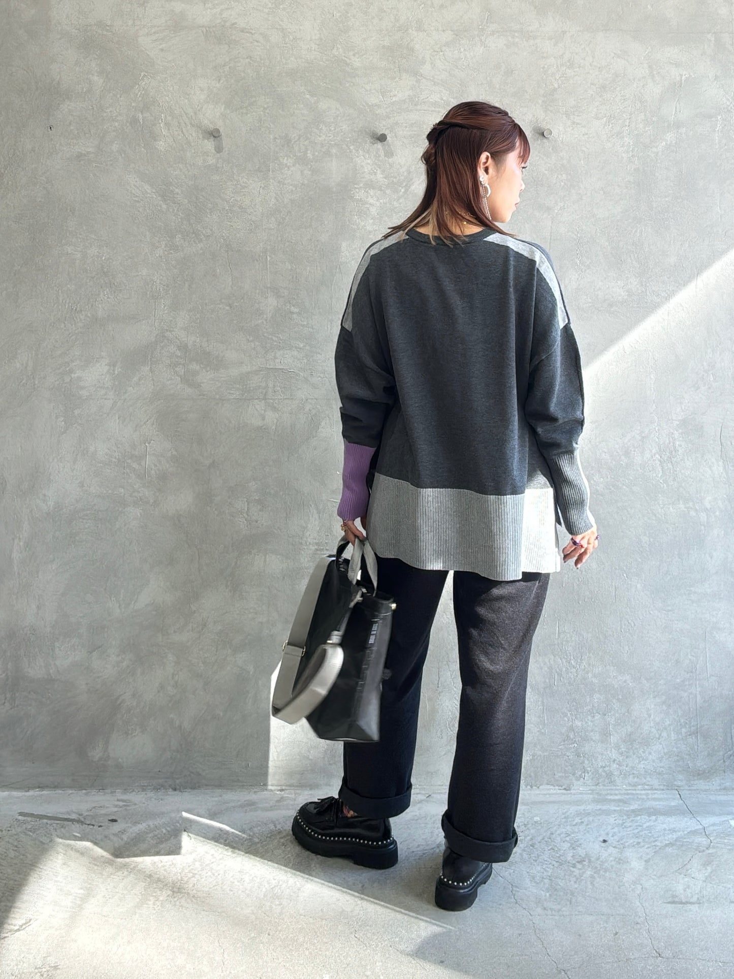 【予約販売】グレー×ブラック（本体：ブラック）／FACTORY OMOTO／BASIC TOTE