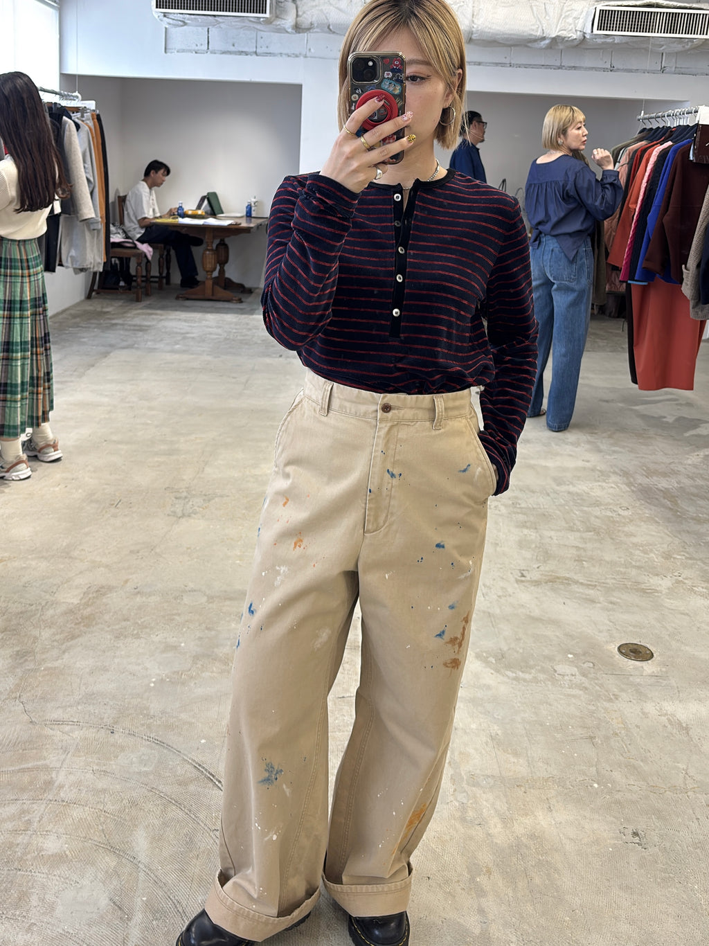 受付終了【予約⚡︎販売】2WAYコーデュロイボーダーヘンリーネックロンT／8651002／LE MÉLANGE／2026 AW #2