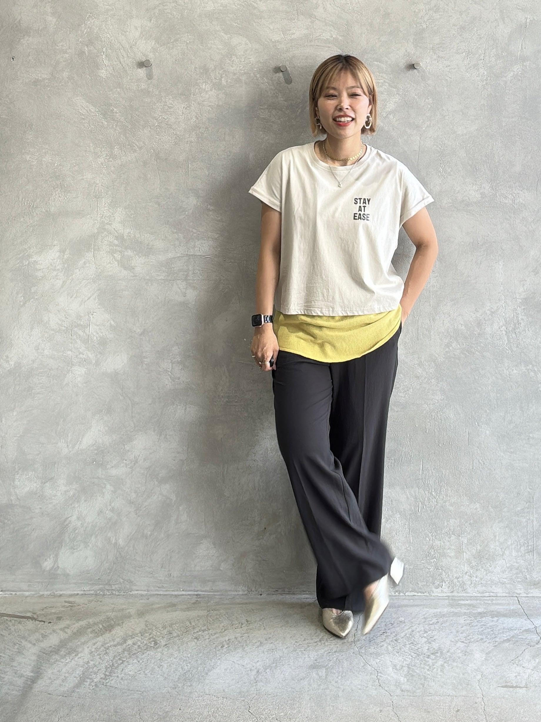 コンパクトプリントTシャツ／Dignite collier