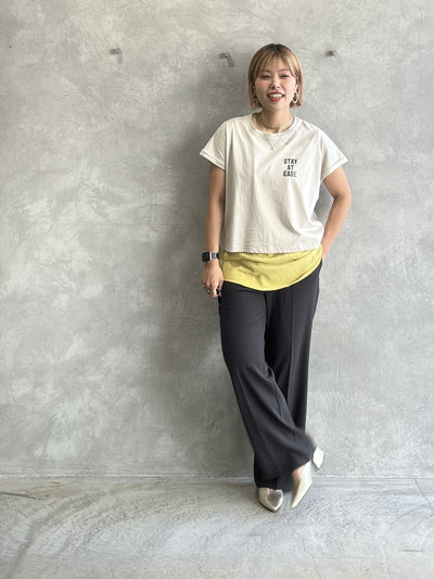 コンパクトプリントTシャツ／Dignite collier