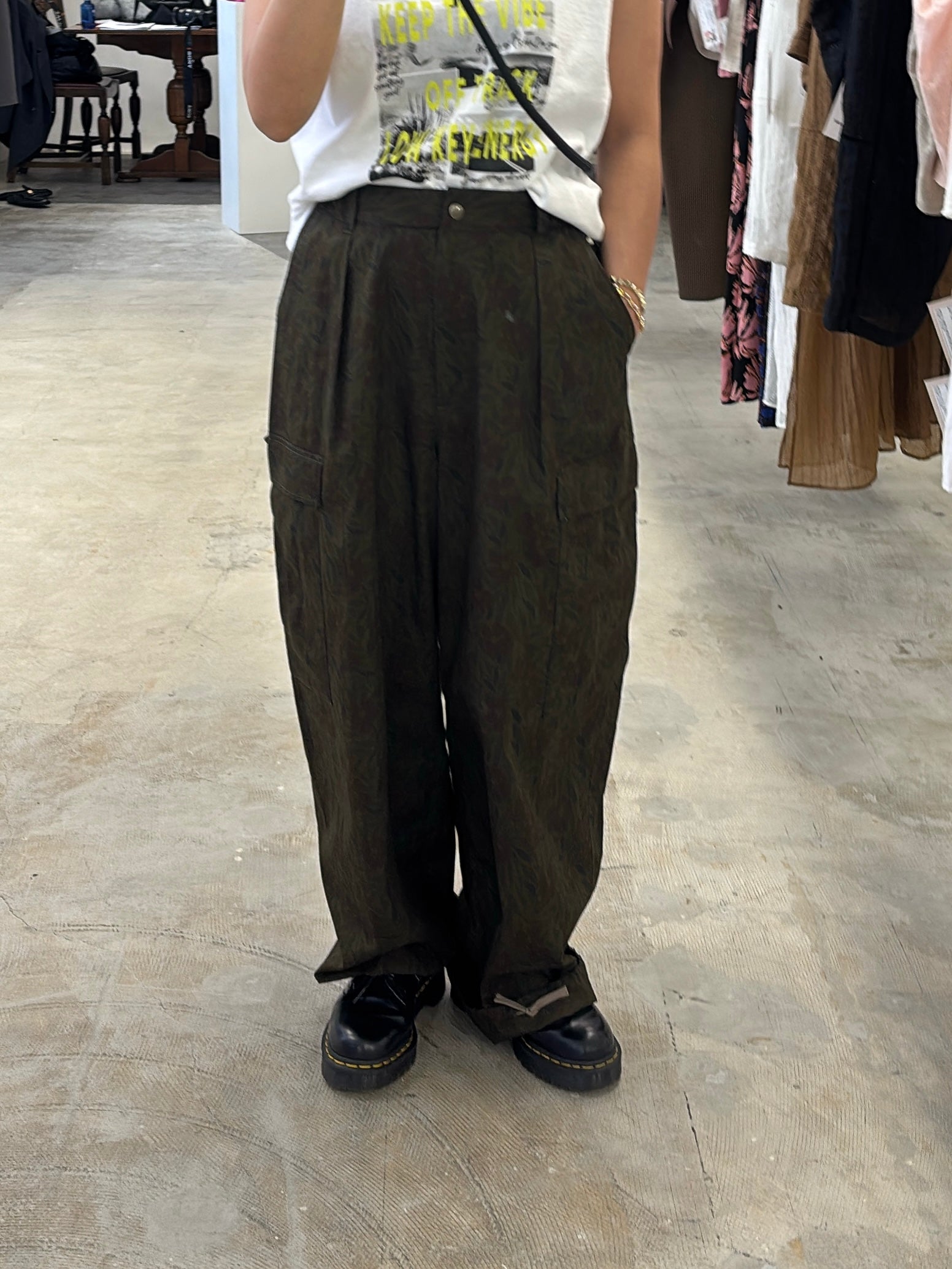 受付終了【予約販売】花柄プリントカーゴパンツ／8623505／LE MÉLANGE／2026 SS#2