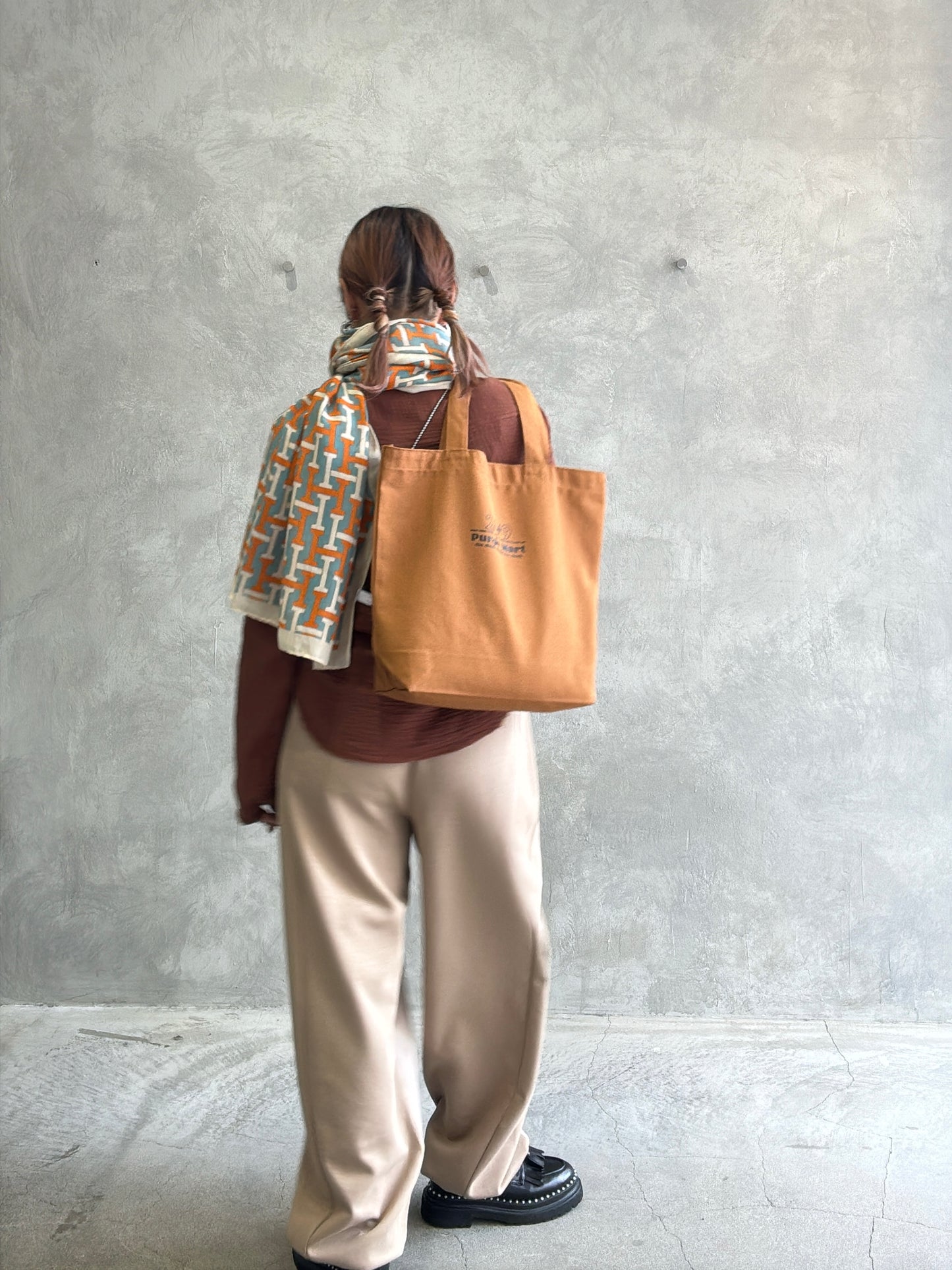 【再入荷】ポンチバイカラーパンツ／palm RICHE