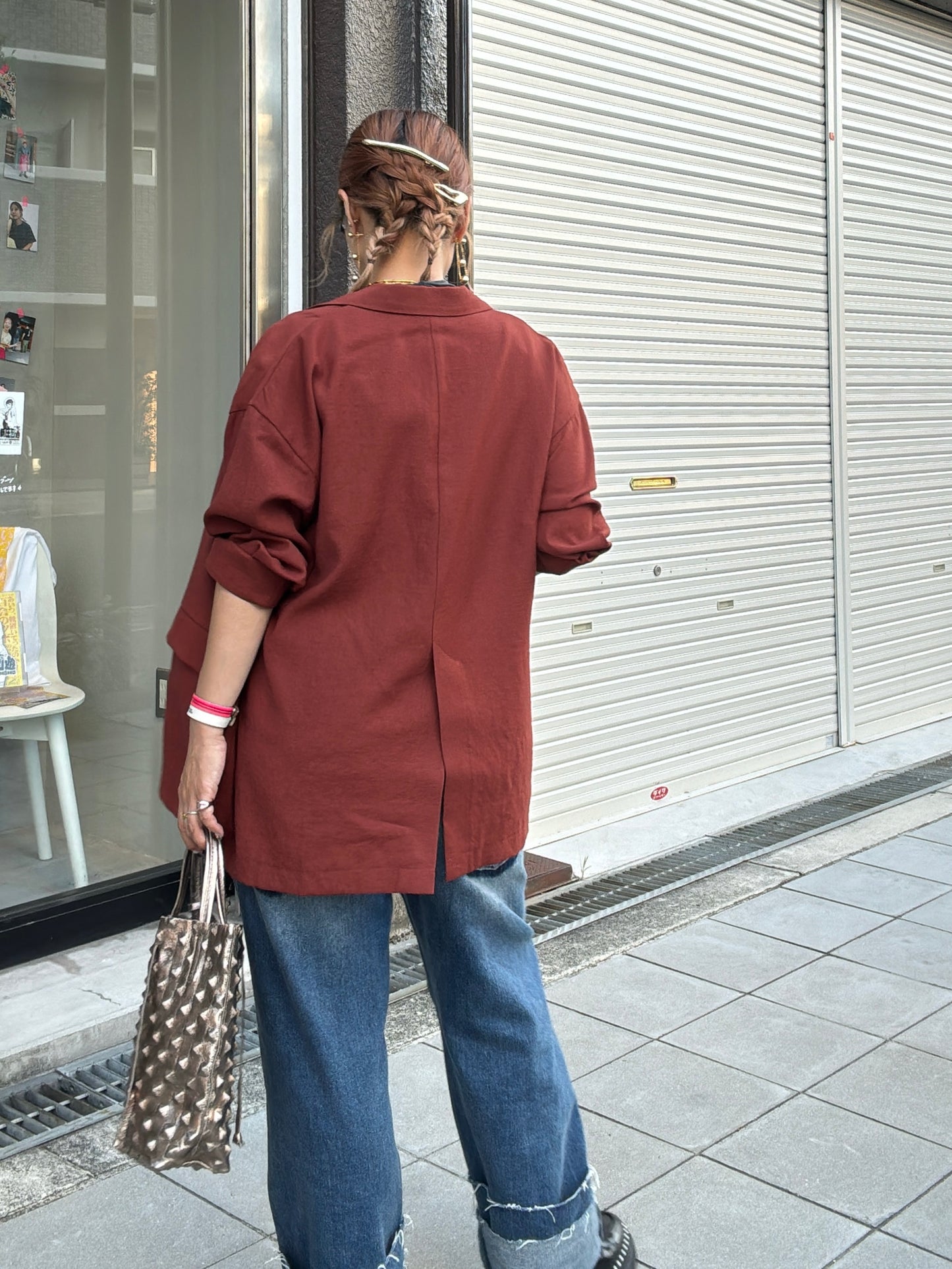 リラックスシルエットジャケット／LHELBIE