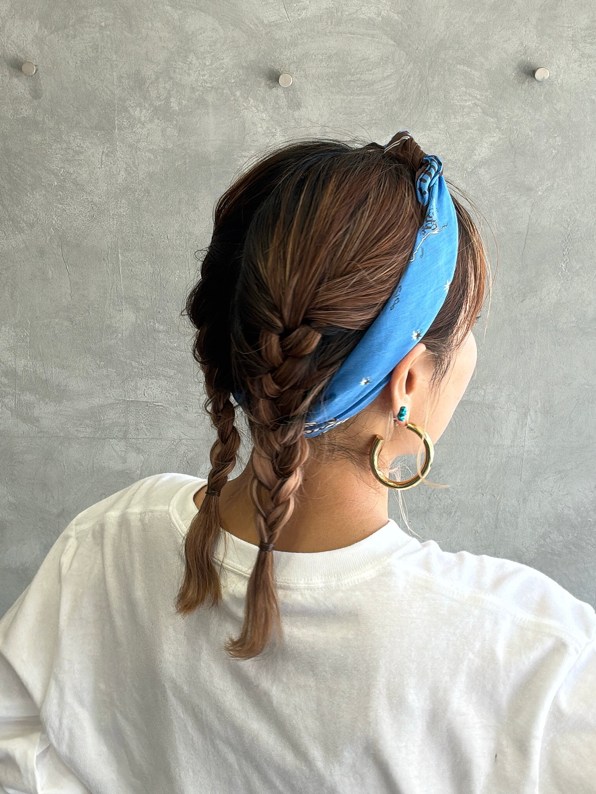 バイカラーバンダナ／8628001／LE MÉLANGE／2026 SS#2