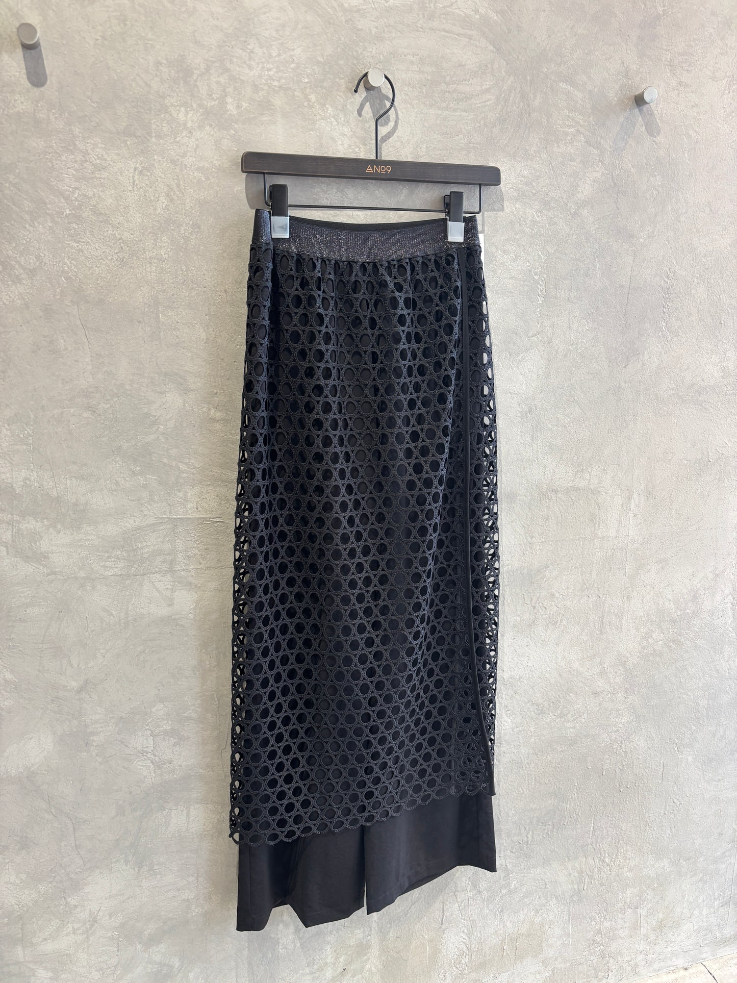 メッシュレイヤードパンツ／LHELBIE