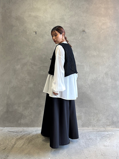 ラウンドヨークガウチョパンツ／CYAN tokyo