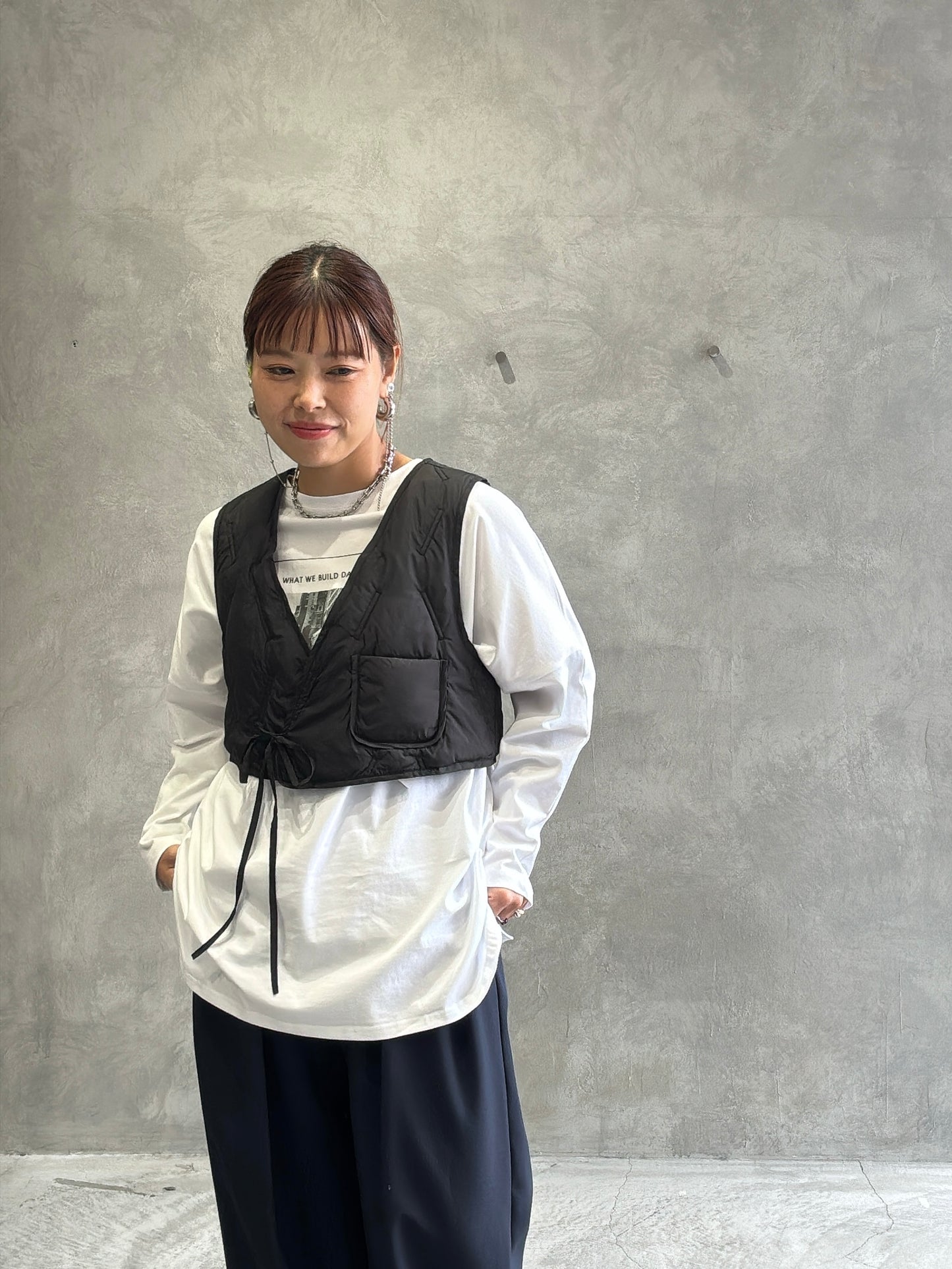 2way（ビル＆ロゴ）プリントカットソー／Dignite collier