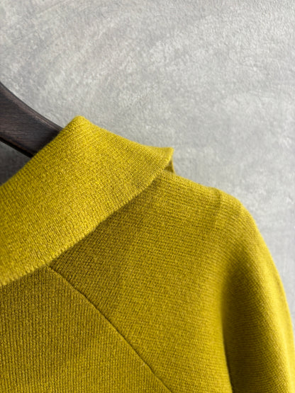 衿付きミラノリブニット／palm RICHE