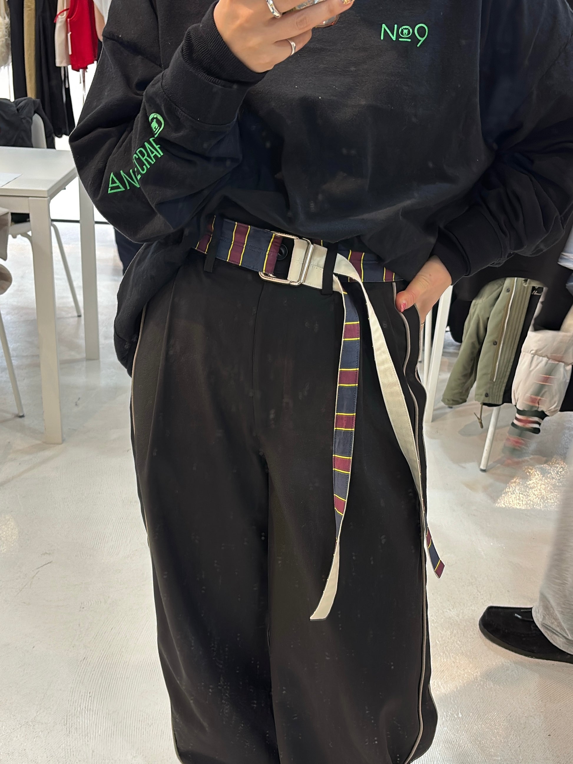 受付終了【予約販売】レジメンタル柄ベルト／AC-26067-S／MARGAUX VINTAGE／2026 SS#2