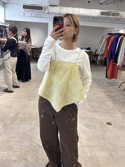 受付終了【予約⚡︎販売】カットワーク刺繍キャミソール／8663202／LE MÉLANGE／2026 AW #2