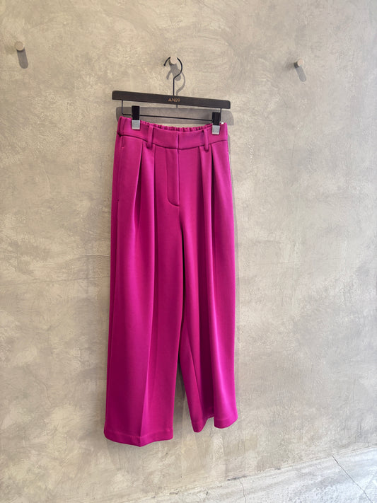 裏起毛タックワイドパンツ／Dignite collier