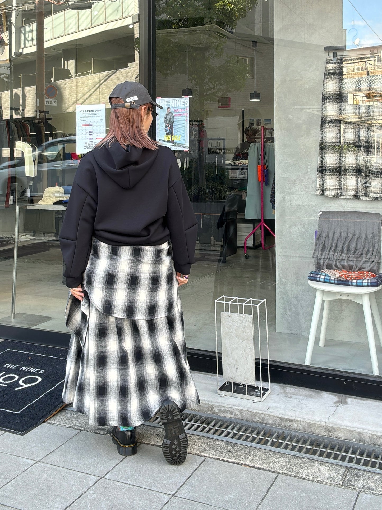 【再入荷】ボンディング「9」刺繍パーカー／Dignite collier