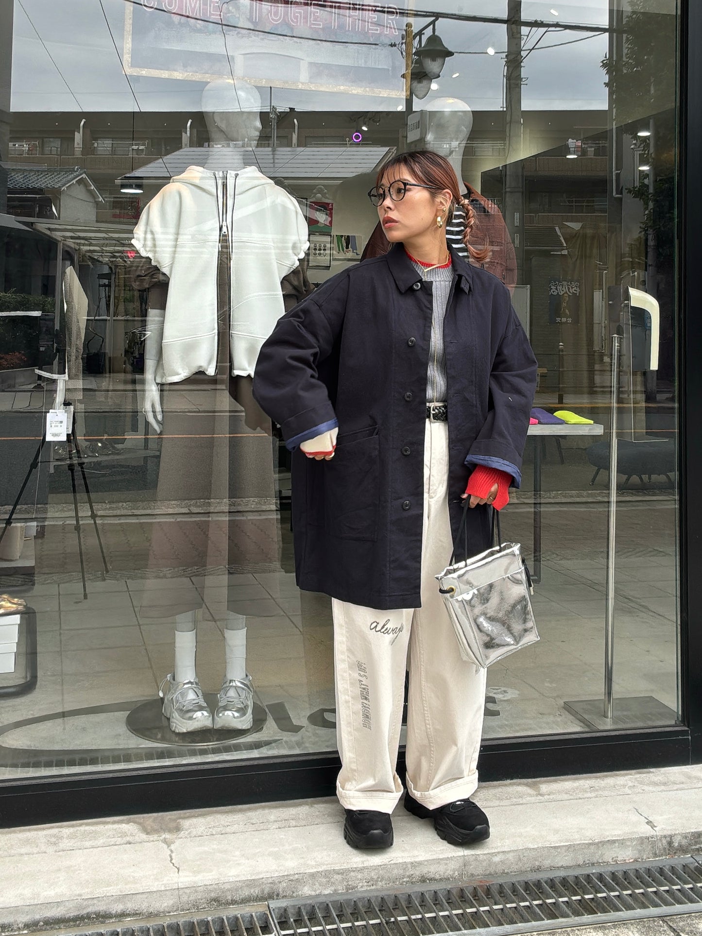 オーバーサイズカバーオール／LE MÉLANGE