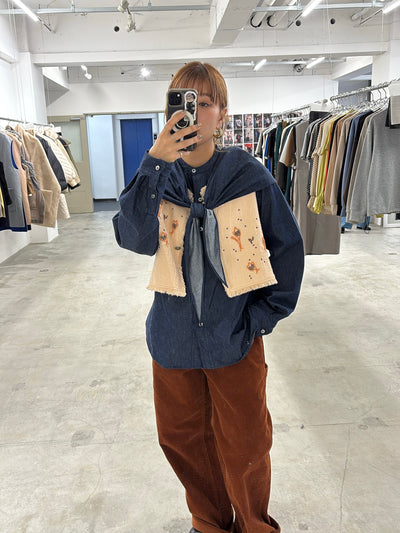 受付終了【予約⚡︎販売】刺繍ショート丈ベスト／#8643703／LE MÉLANGE／2026 AW #1