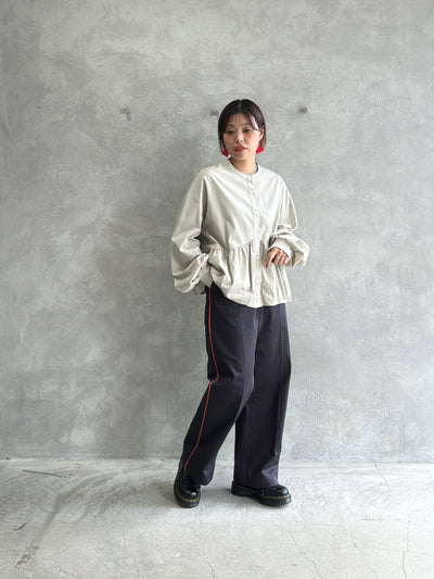 ギャザーバルーンシャツ／604489／CYAN tokyo／2026 AW#1