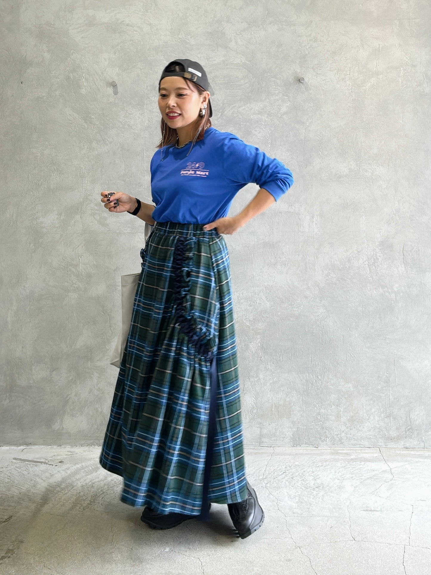 タータンチェックスカート／MIA ASTERISM