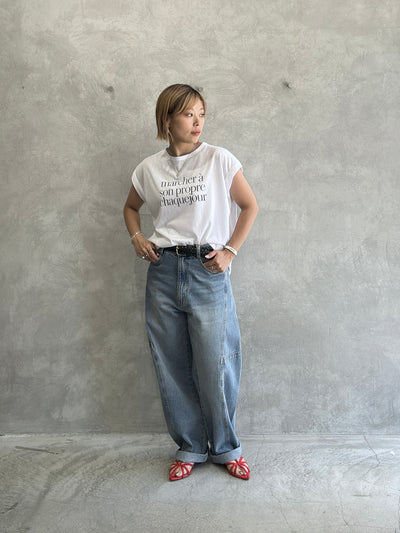 受付終了【予約販売】marcher シアー天竺ソフトフレンチTシャツ／ING