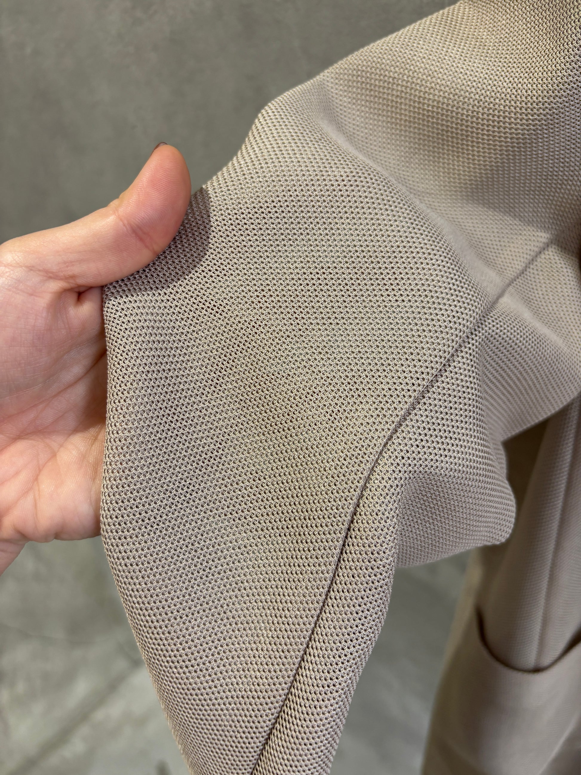 メッシュノーカラージャケット／Dignite collier