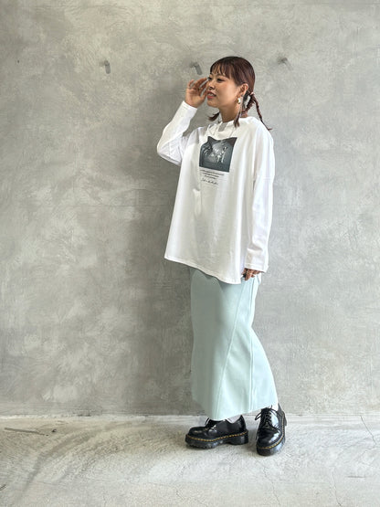 【再入荷】2way（DOG & LOGO）プリントカットソー／Dignite collier