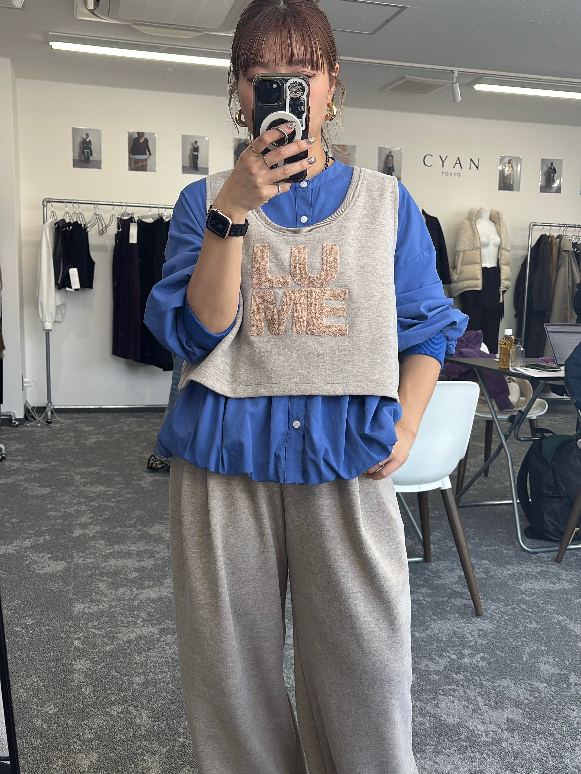 【予約⚡︎販売】サイドリブフリースベスト／604512／CYAN tokyo／2026 AW#1