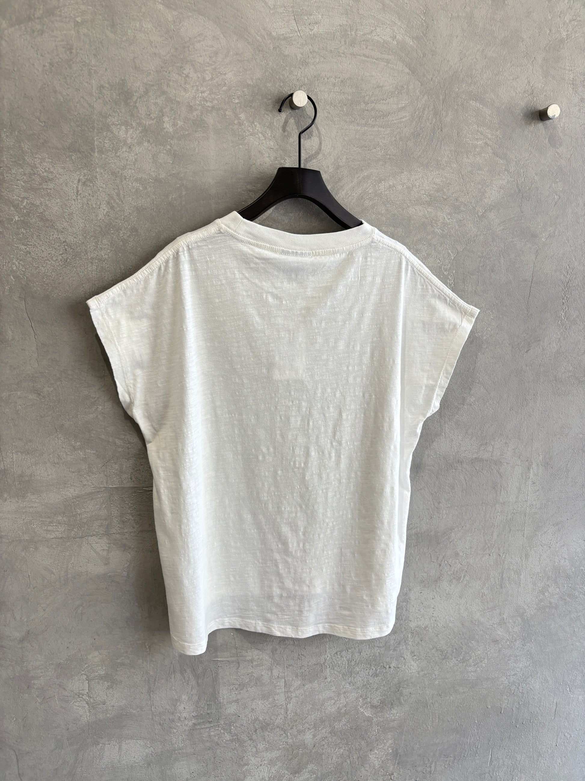 【予約販売】NE LACHE RIENロゴゆるフレンチスラブTシャツ／ING