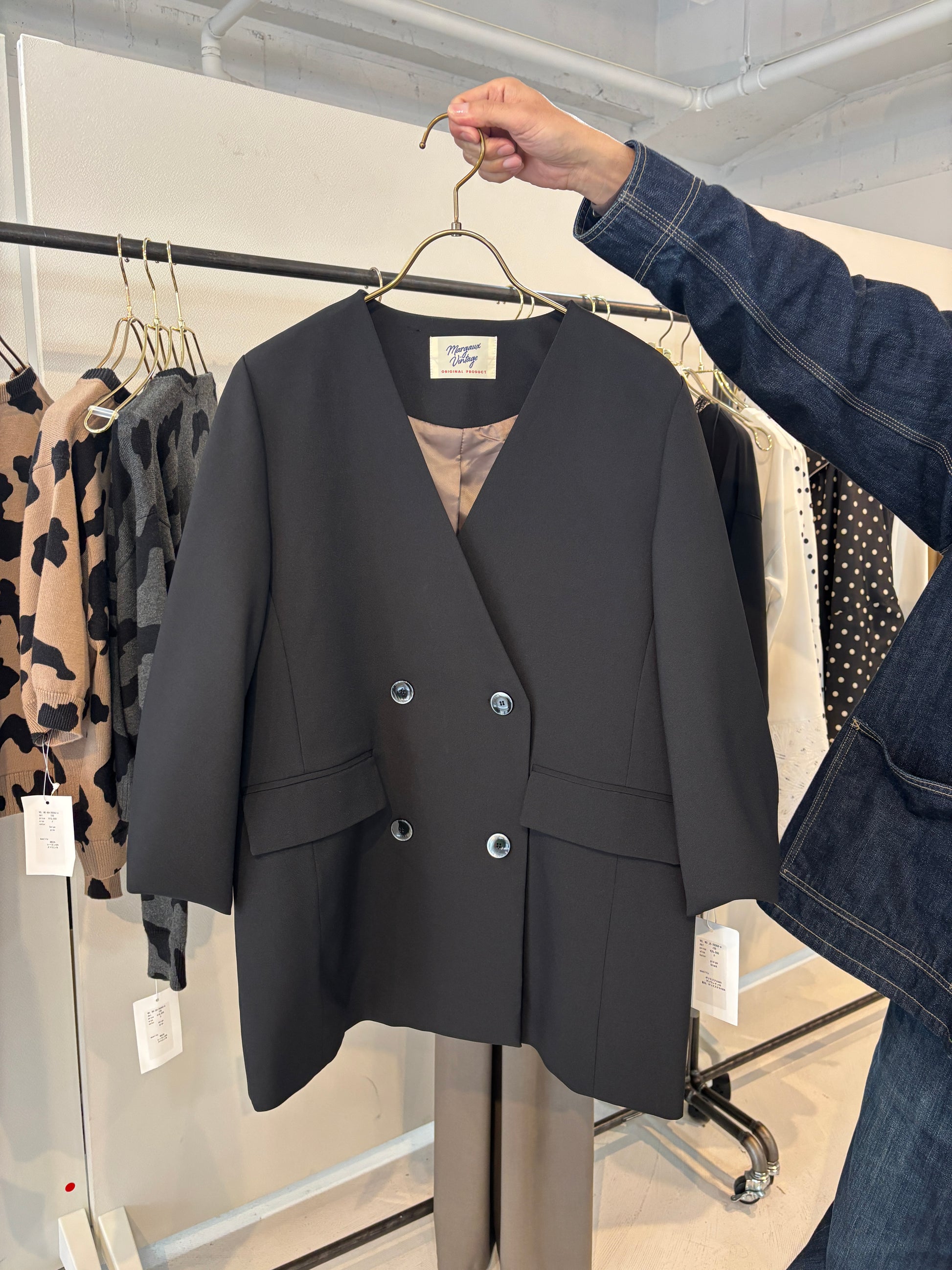 【予約⚡︎販売】バルーンスリーブノーカラーJK／MG JK-26088-A／MARGAUX VINTAGE／2026 AW＃1