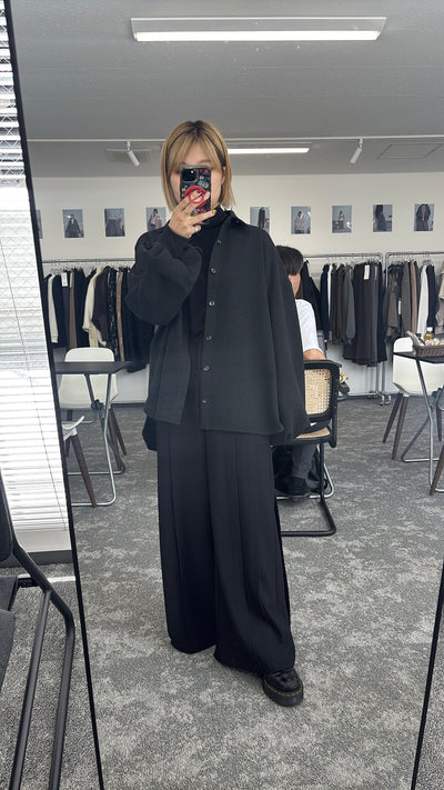 【予約⚡︎販売】エンドタックワイドパンツ／607527／CYAN tokyo／2026 AW#2
