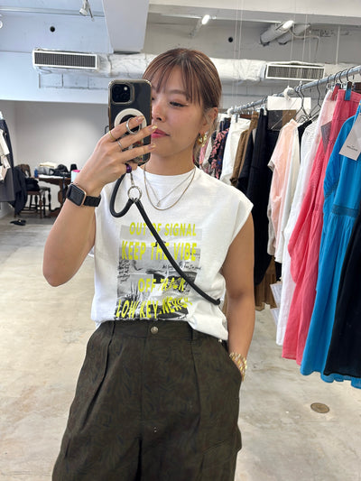 リメイク風ノースリーブ／8621009／LE MÉLANGE／2026 SS#2　Tシャツ