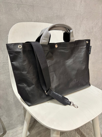 【予約販売】グレー×ブラック（本体：ブラック）／FACTORY OMOTO／BASIC TOTE