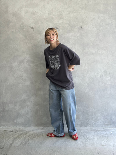 受付終了【予約販売】Les Souvenirs シアー天竺Tシャツ／ING