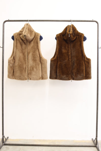 受付終了【予約⚡︎販売】スタンドカラーファーベスト／#8643704／LE MÉLANGE／2026 AW #1