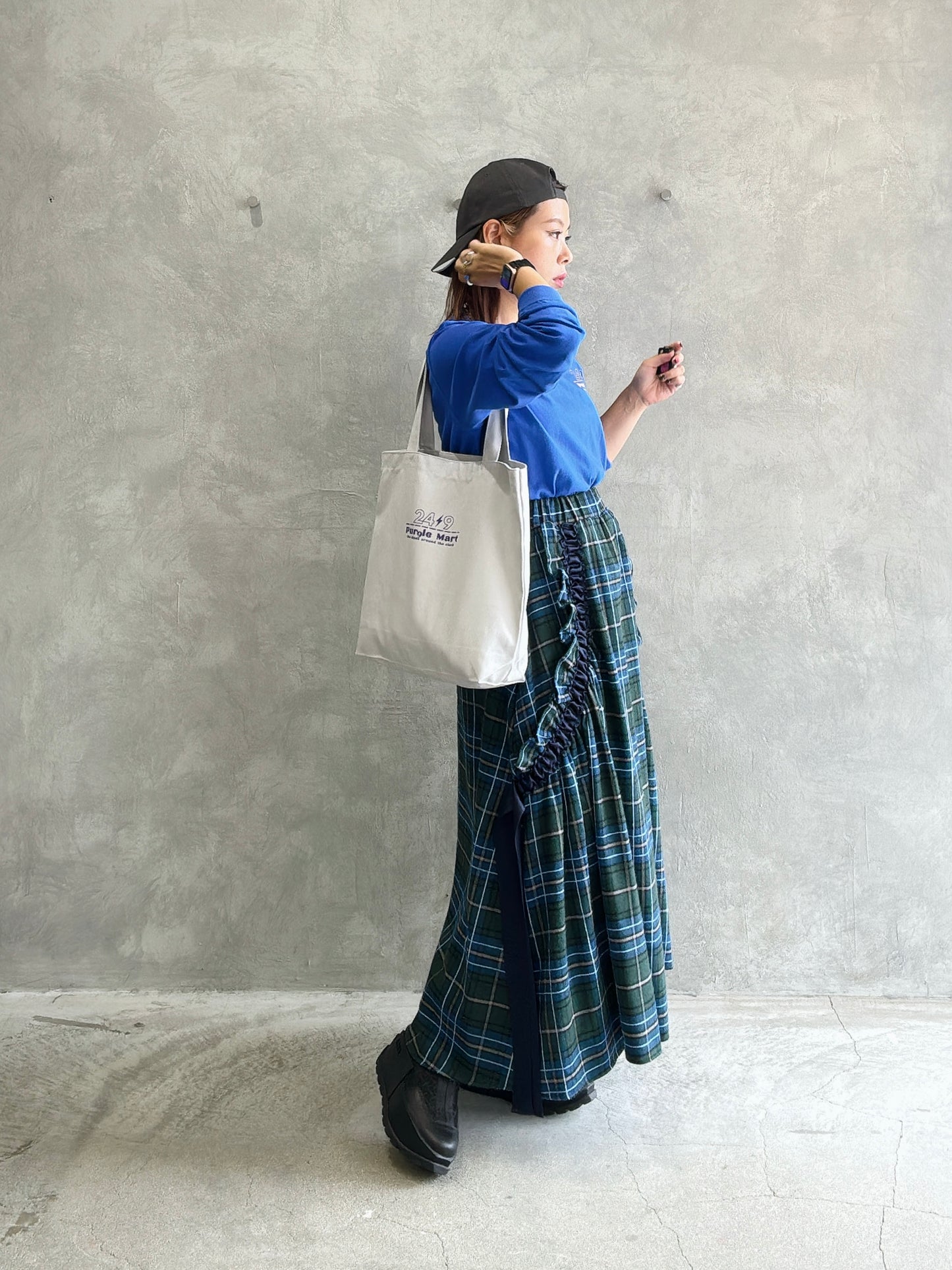 タータンチェックスカート／MIA ASTERISM