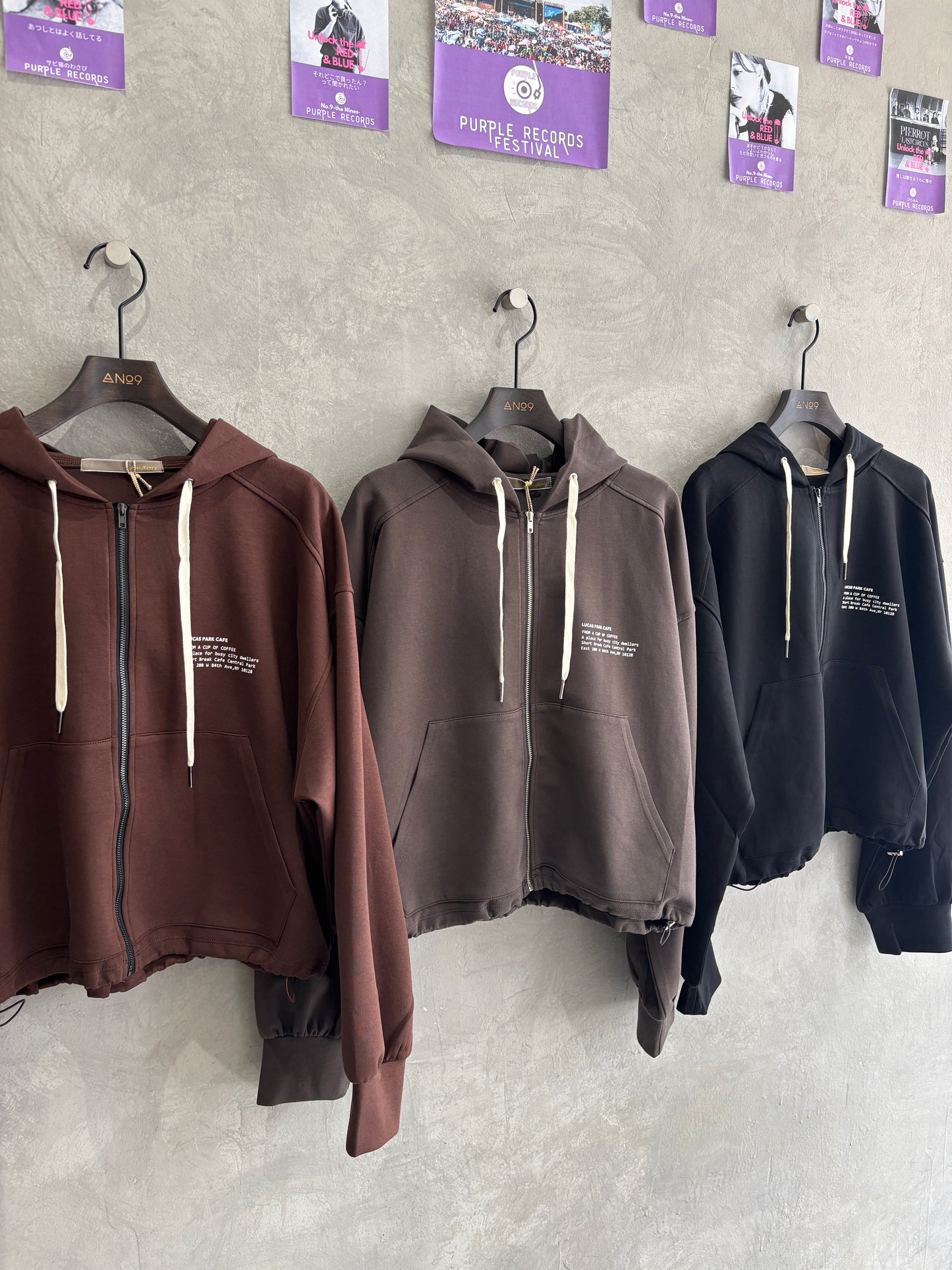 ジップアップパーカー／Anna Kerry