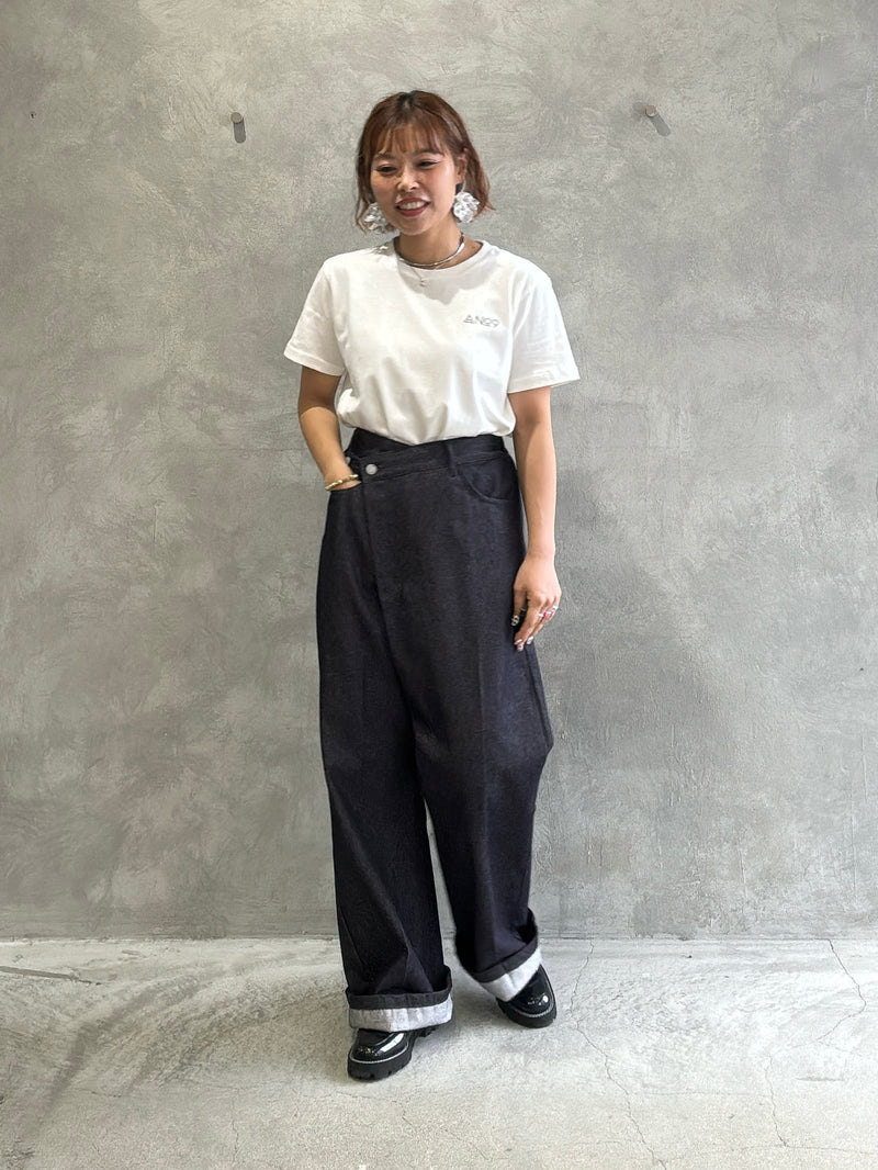 【GWあけにお届け！】アシンメトリーパンツ／P62025AI／PRIORIY　