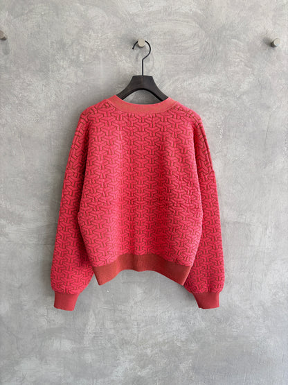 連続柄ニットカーディガン／LE MÉLANGE