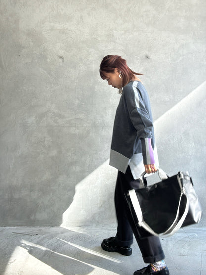 【予約販売】グレー×ブラック（本体：ブラック）／FACTORY OMOTO／BASIC TOTE