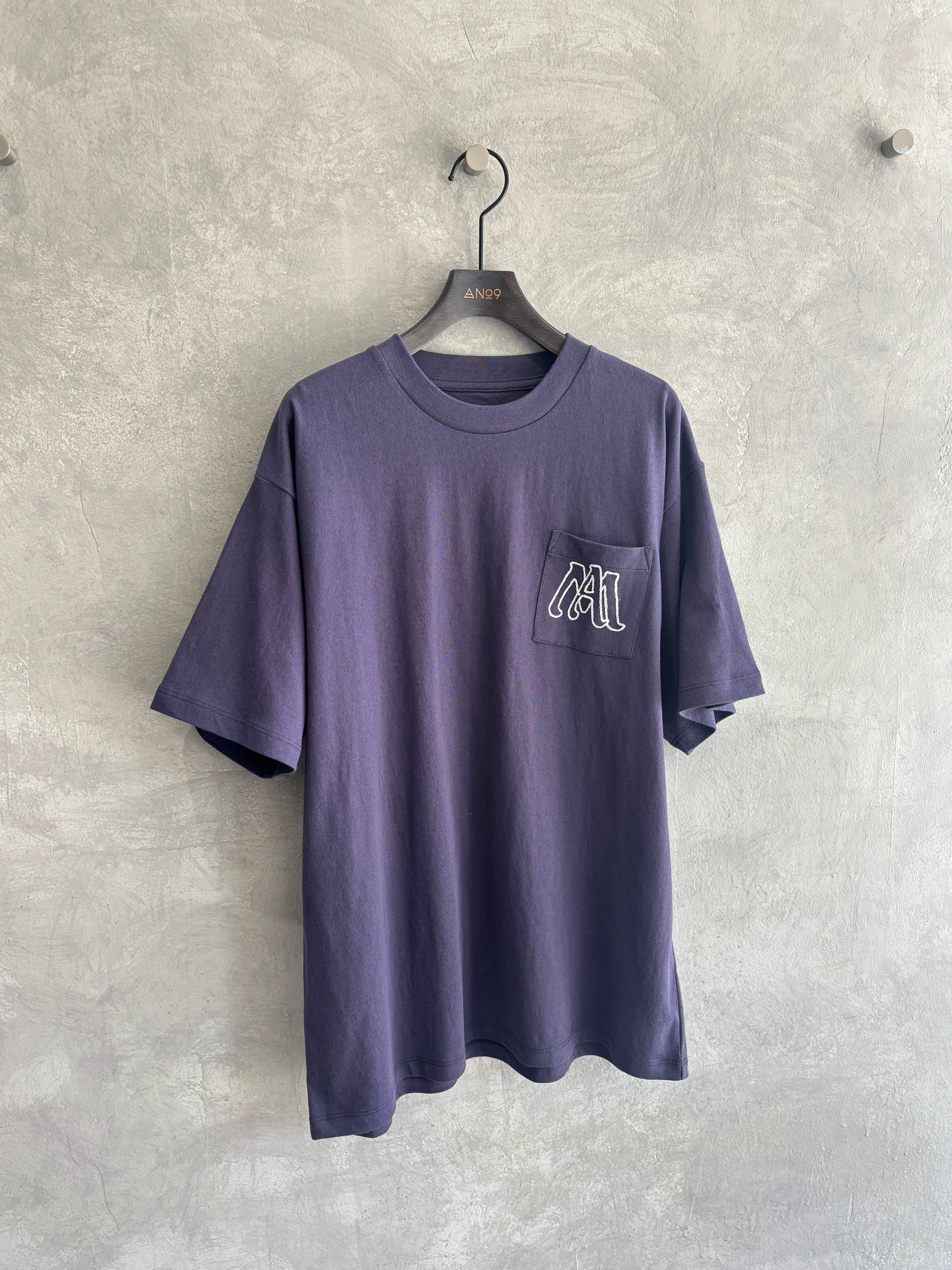 【予約販売】men'sサイズ／コード刺繍ポケット Tシャツ／ING