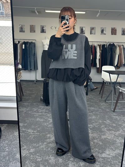【予約⚡︎販売】サイドリブフリースベスト／604512／CYAN tokyo／2026 AW#1