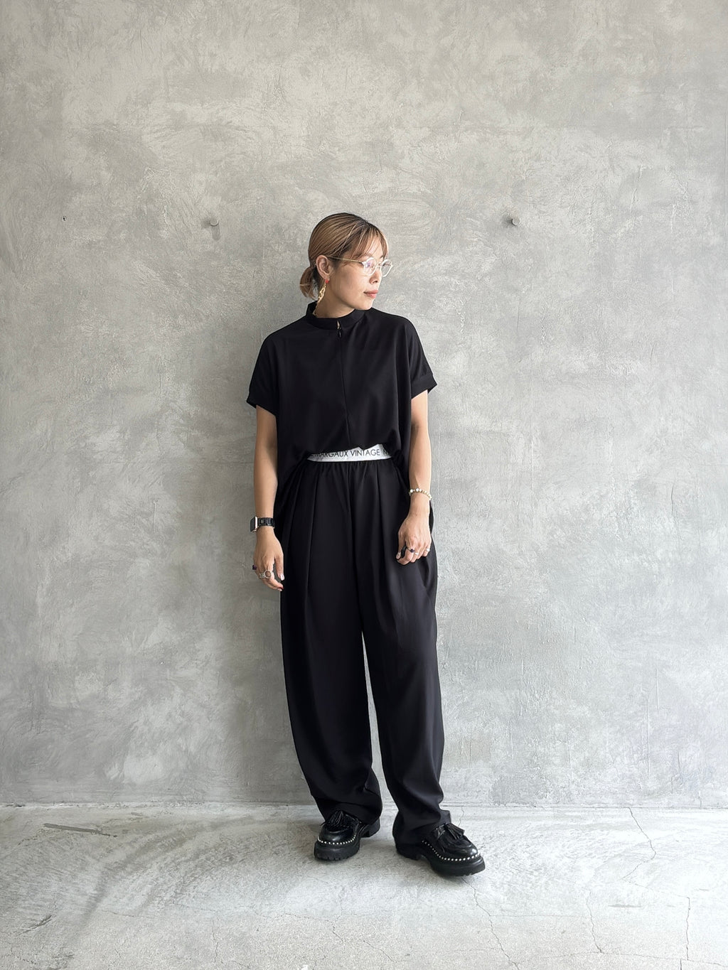フロントジップカットソー／MG CT-26104-A／MARGAUX VINTAGE／2026 AW＃1
