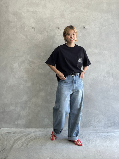 受付終了【予約販売】men'sサイズ／コード刺繍ポケット Tシャツ／ING