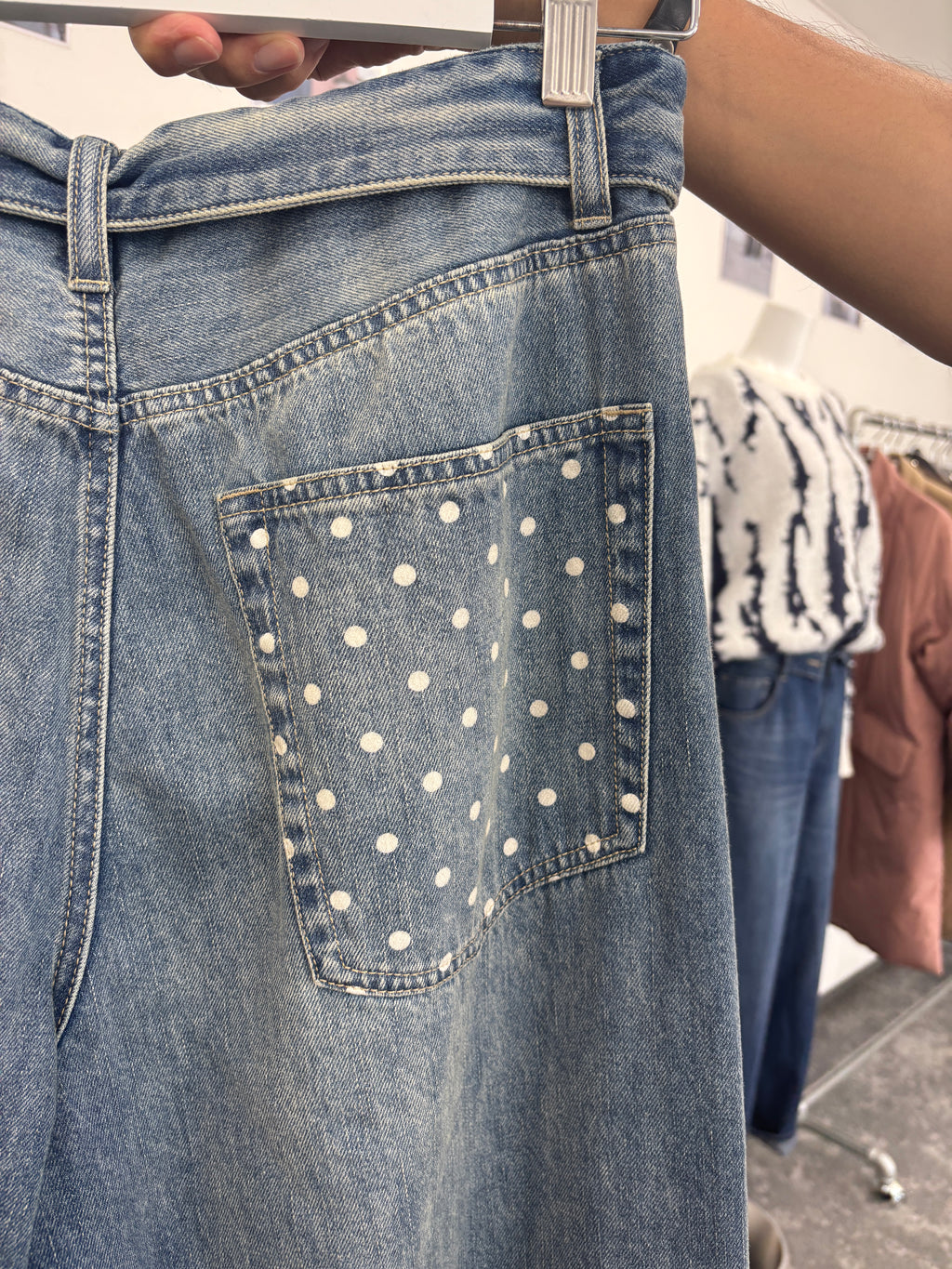 【予約⚡︎販売】ロールウエストワイドデニム／607534／CYAN tokyo／2026 AW#2