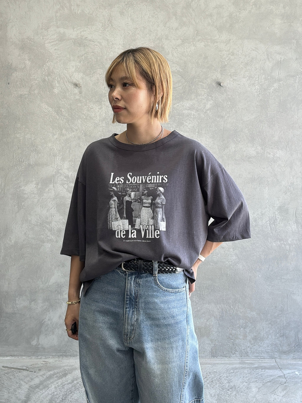 受付終了【予約販売】Les Souvenirs シアー天竺Tシャツ／ING