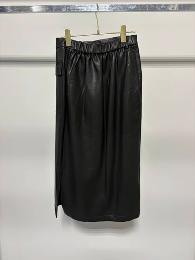 【予約⚡︎販売】レザーラップスカート／MG SK-26135-A／MARGAUX VINTAGE／2026 AW＃2